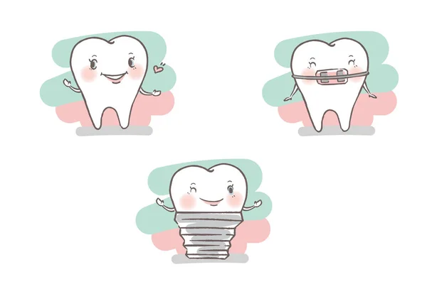 Των δοντιών με οδοντικό έννοια — Διανυσματικό Αρχείο