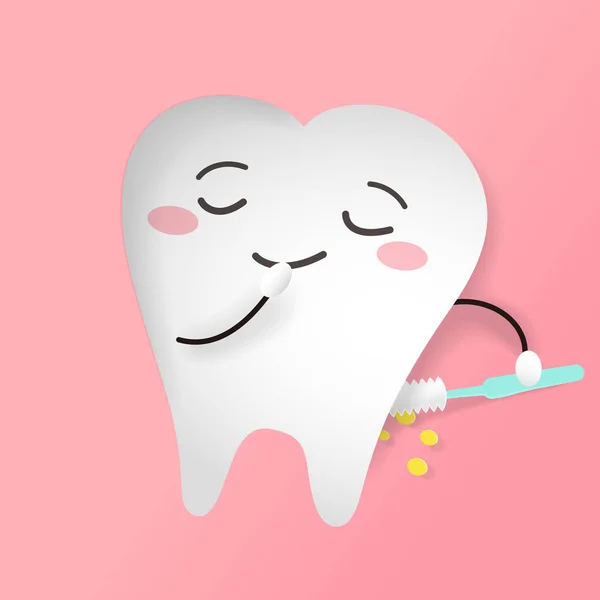 Zubní kartáček — Stockový vektor
