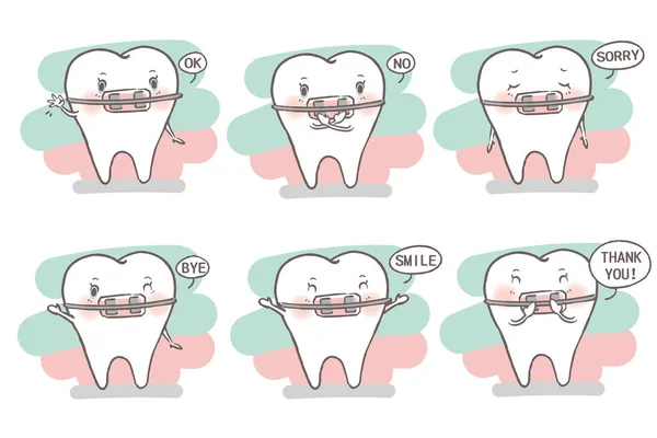 Cinta de desgaste do dente —  Vetores de Stock