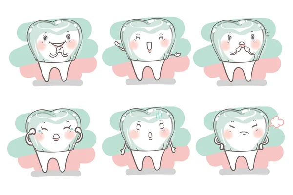 Зуб носить невидимі брекети — стоковий вектор