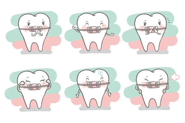 Cinta de desgaste do dente —  Vetores de Stock