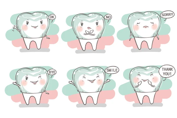 Desgaste do dente aparelho invisível —  Vetores de Stock