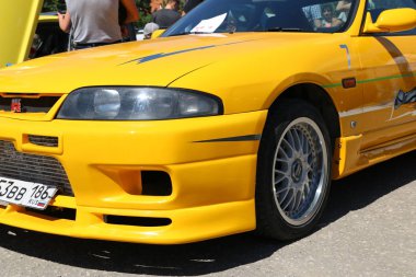 Yoshkar-Ola, Rusya, 02 Haziran, 2019: oto ve motosiklet Sergisi-Festival-yo Summit 2019-Autoshow-nadir, ayarlı ve alışılmadık araçların Sergisi.