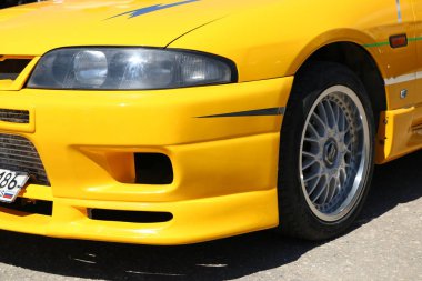 Yoshkar-Ola, Rusya, 02 Haziran, 2019: oto ve motosiklet Sergisi-Festival-yo Summit 2019-Autoshow-nadir, ayarlı ve alışılmadık araçların Sergisi.