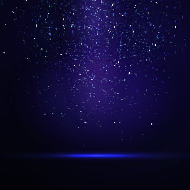 Vektör altın glitter parçacıklar arka plan, lüks tebrik kartı. 