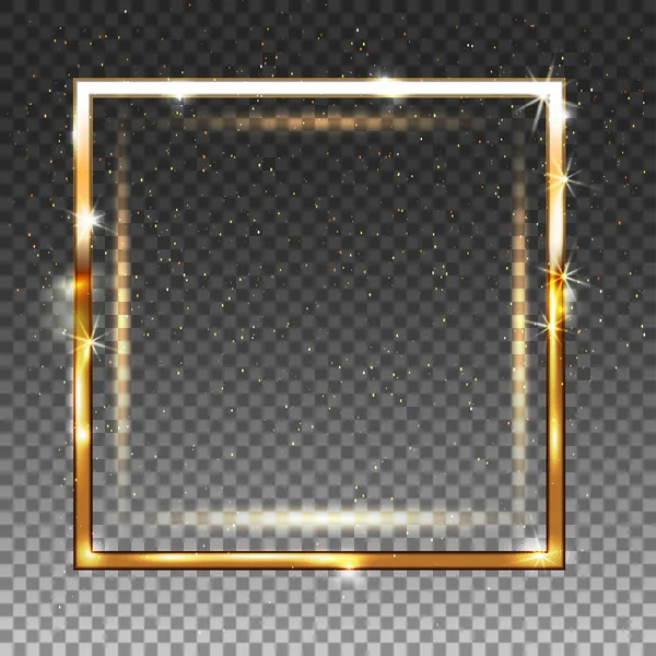 Altın parlak vektör çerçeve metin, VIP tasarım için lüks afiş için.