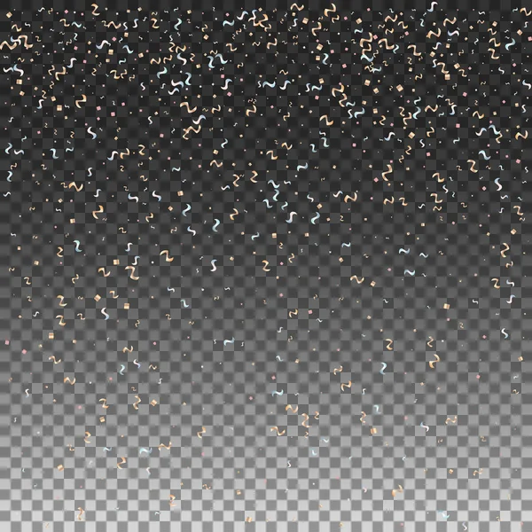 Saydam arka plan üzerinde vektör konfeti.