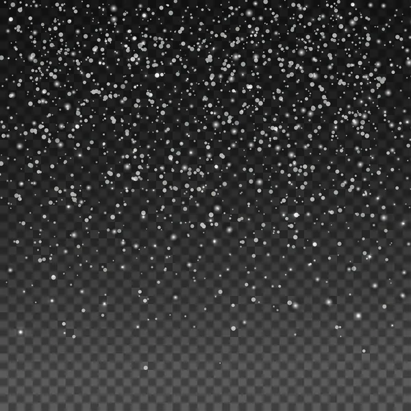 Şeffaf arka plan, tatil tebrik kartı şablonu karda vektör.