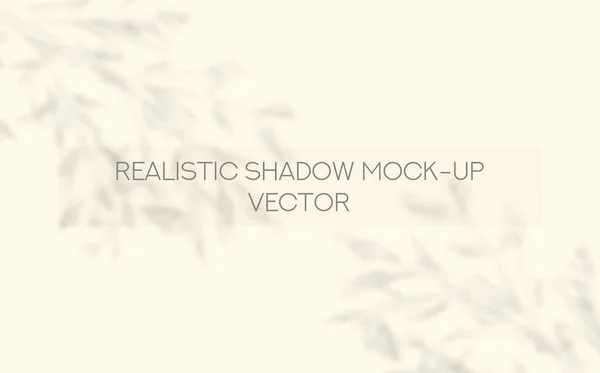 Okno a strom ponechává stín překrytí Mockup — Stockový vektor