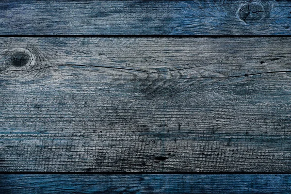 Weathered Wooden Old Vintage Blue Texture Background — Stock Photo, Image