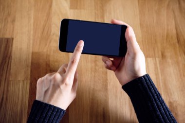 Akıllı telefon Mockup görüntü el ile