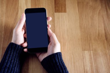 Akıllı telefon Mockup görüntü el ile