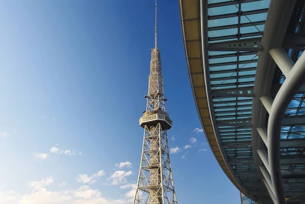 Nagoya City in Japan with TV tower and Oasis21 — Stock Photo, Image