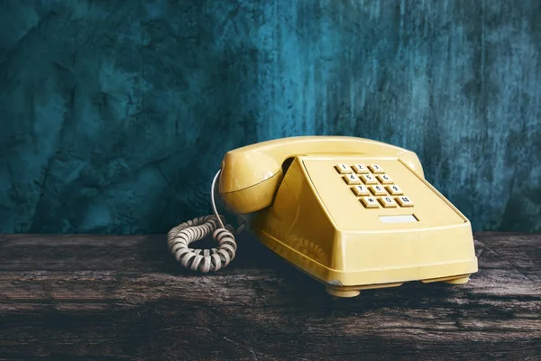 Teléfono Oficina Retro Vintage Con Estilo Botón Pulsador Artículo Antiguo —  Fotos de Stock