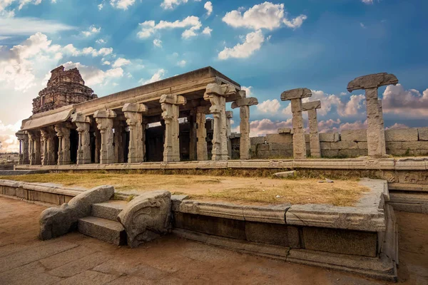 Vittala Chariot Statue Hampi Karnataka India Most Beautiful Architecture — стоковое фото