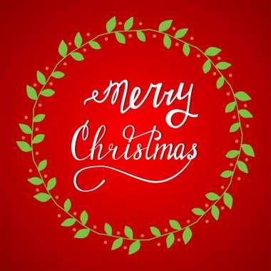 Merry Christmas yazı el çekilmiş