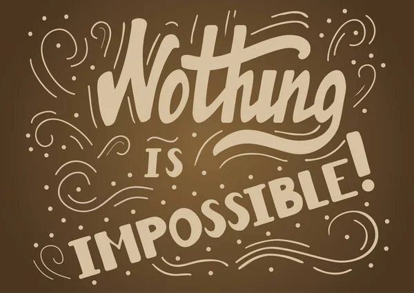 Rien n'est impossible — Image vectorielle