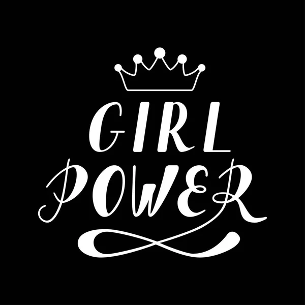 Letras escritas a mano Girl Power — Archivo Imágenes Vectoriales