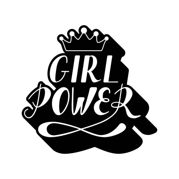 Letras escritas a mano Girl Power — Archivo Imágenes Vectoriales