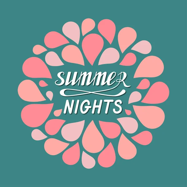 Noches de verano calientes — Vector de stock