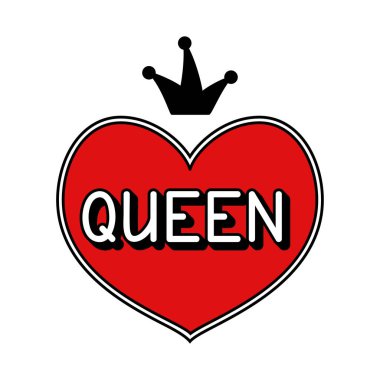 Elle çizilmiş illüstrasyon Kraliçe.