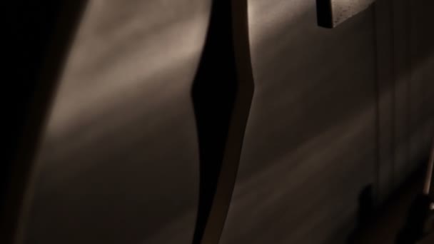 Черная Архтоп Гитара Гребаными Отверстиями Полые Стальные Струнные Акустические Полуакустические — стоковое видео