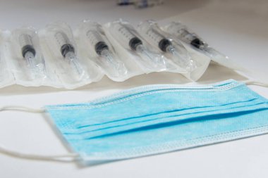 Medicine, Injection, vaccine and disposable syringe, med concept