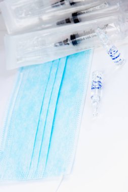 Medicine, Injection, vaccine and disposable syringe, med concept