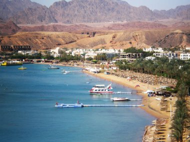 Kızıl Deniz manzaralı, kumsal manzaralı.