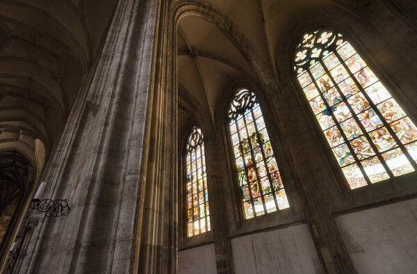 Kutna Hora, Czech Republic - December 31, 2016: Interiors of S