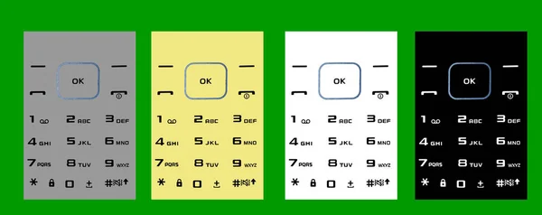 keypad letters numbers colors