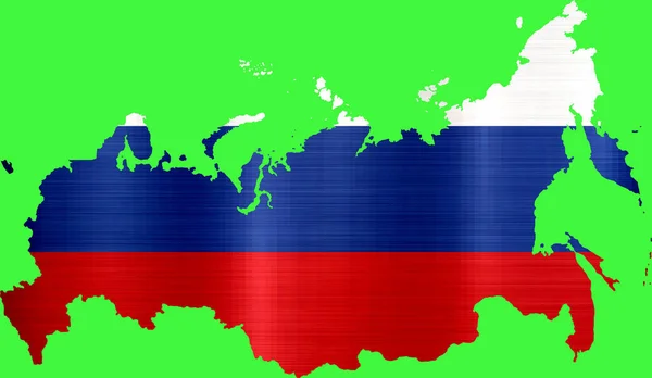flag map russia illustration