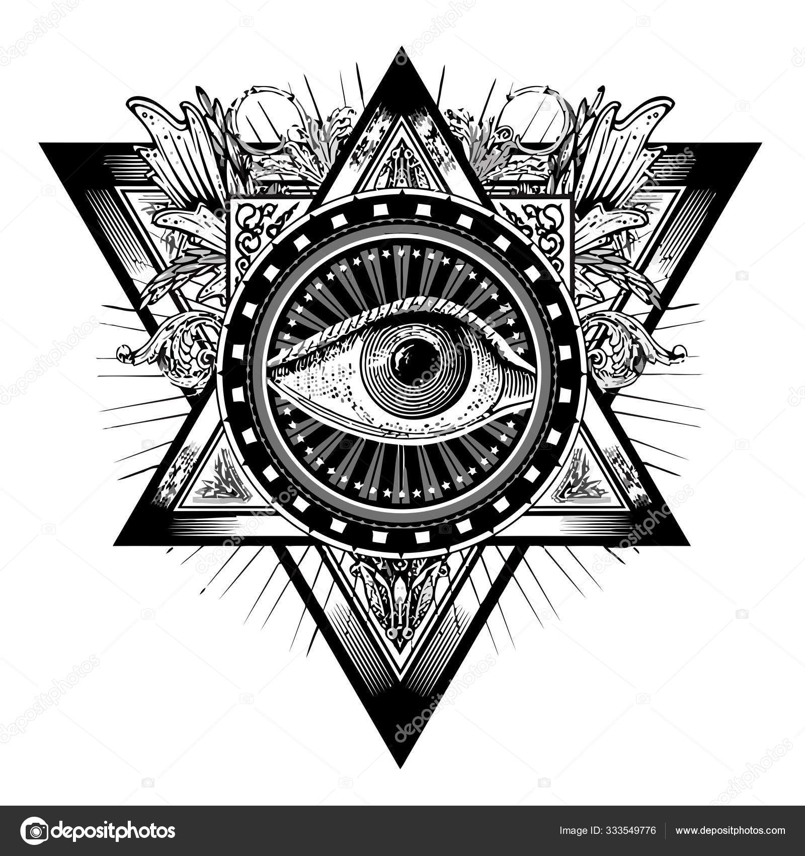 Eye Providence Illuminati Occultism Freemasonry David Star ...