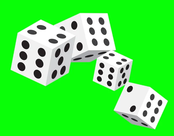 dices game throw betting gamble luck risk illustration