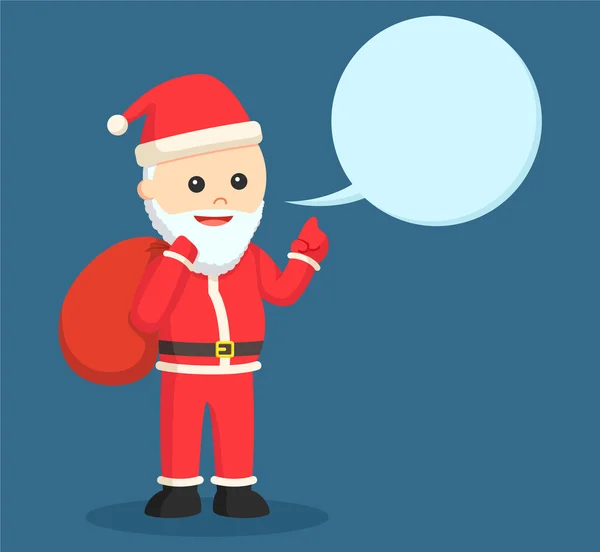 Santa claus con callout — Vector de stock
