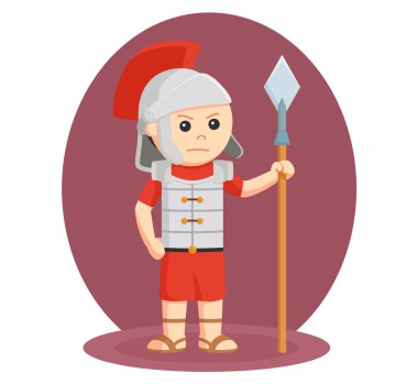 Gladyatör mızrağı vektör çizim tasarım ile
