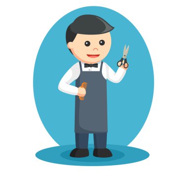 sciccors ile berber ve tarak