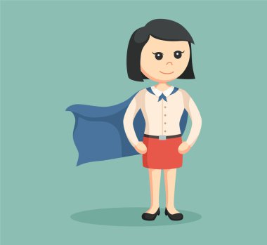 Süper office kız ayakta poz