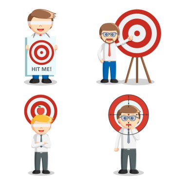 Hedef kümesi ile işadamı