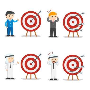 Hedef başarı set ile işadamı