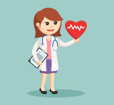 kadın doktor ile kalp atışı