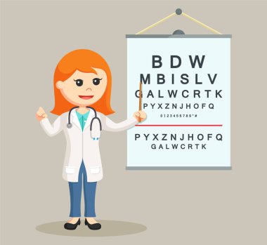 kadın doktor görsel yönetim kurulu test ile