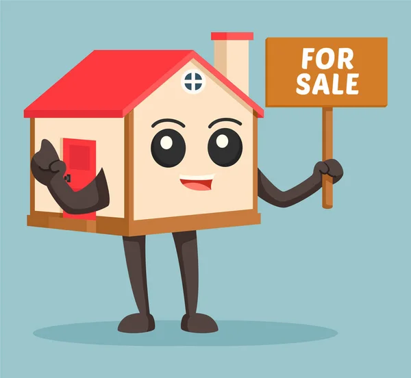 家売却の記号と文字 — ストックベクタ