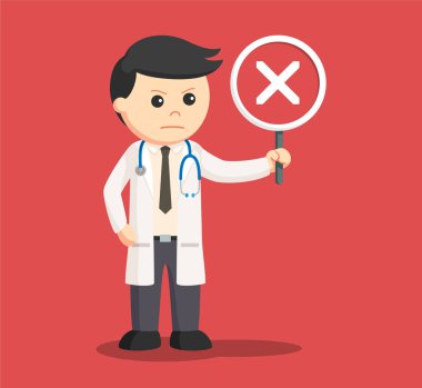 yanlış işaret tutan doktor