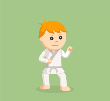 Karate Kid'i savaş poz