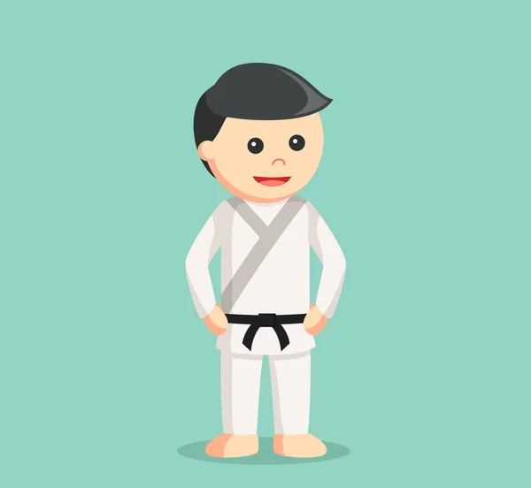 Karate ember illusztráció design — Stock Vector