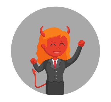 Şeytan işkadını daire arka planda heyecanlı