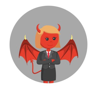 Şeytan işkadını daire arka planda