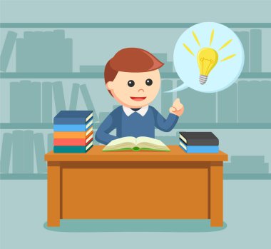 kitap okurken erkek öğrenci fikrim var.