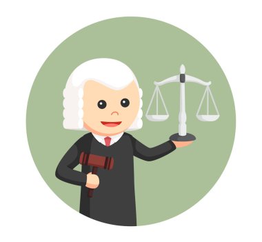 tokmak ile hakim ve daire arka planda ölçek